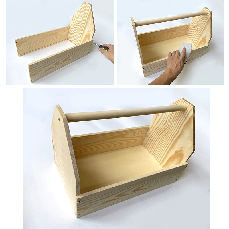 儿童木工工具盒材料包实木箱幼儿园小学生劳动课亲子手工制作创客