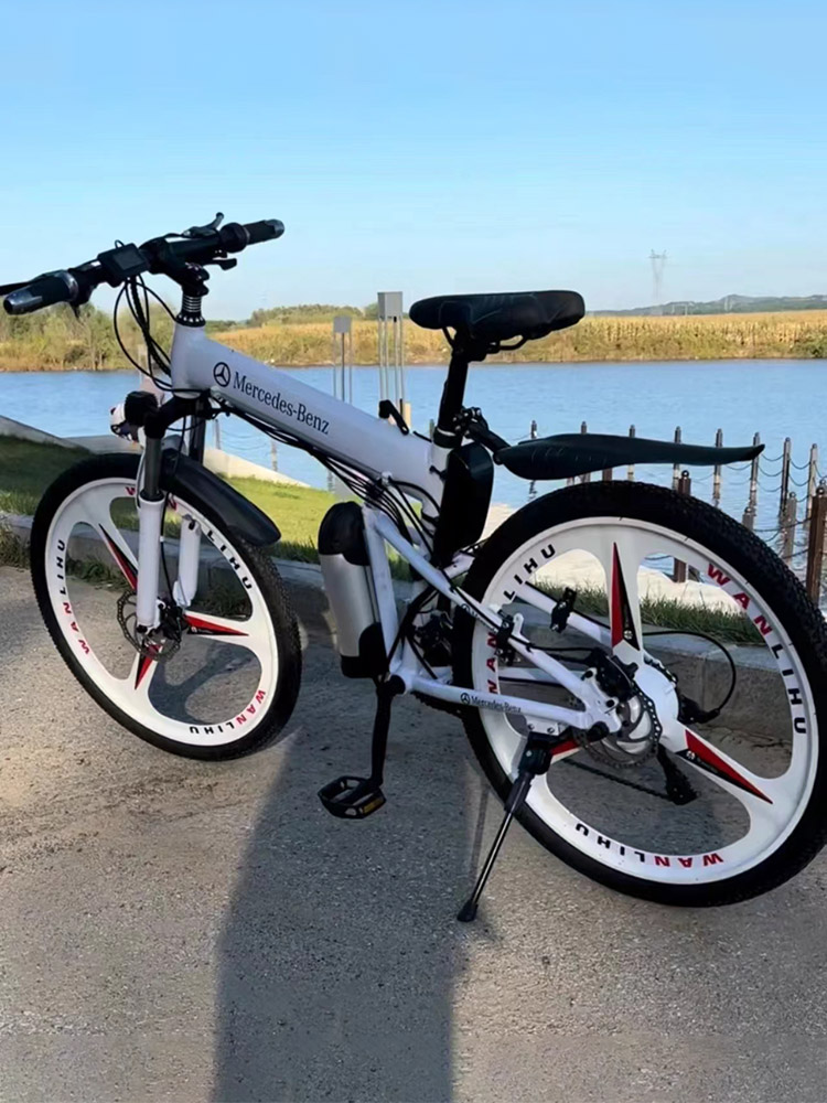奔驰电动助力山地自行车锂电池铝合金折叠超高续航上下班通勤代步