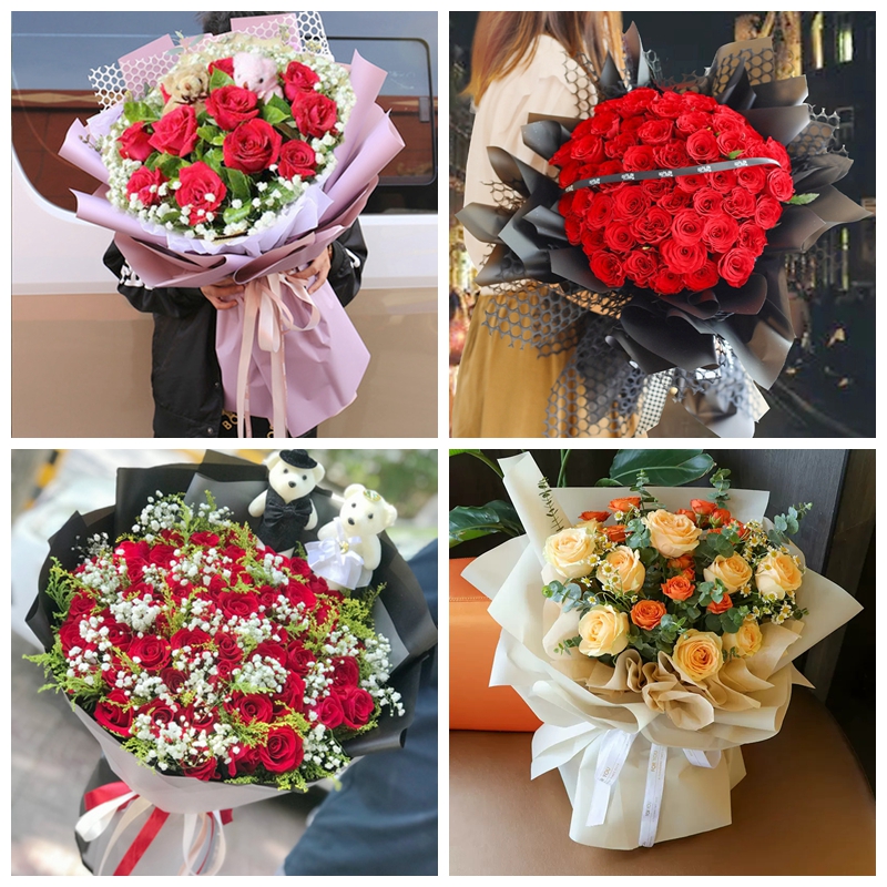 鄂尔多斯市东胜区康巴什区鲜花同城店520情人节红玫瑰花束送老婆