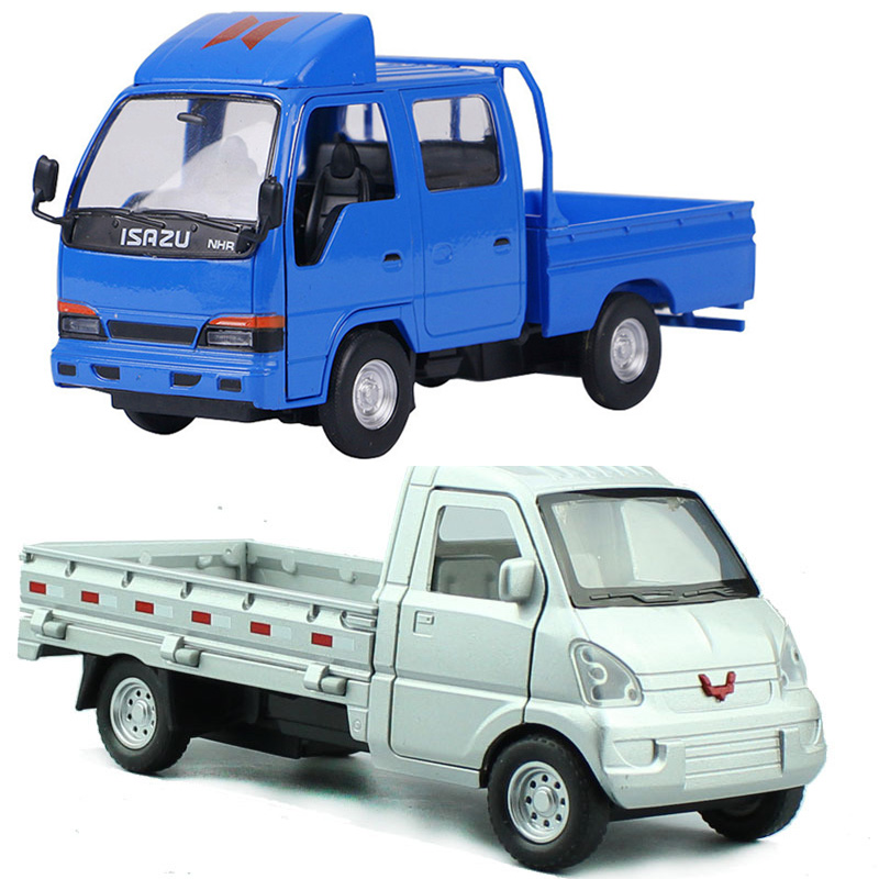 新品升辉 五十铃庆铃货车模型合金江铃双排运输卡车轻卡儿童玩具