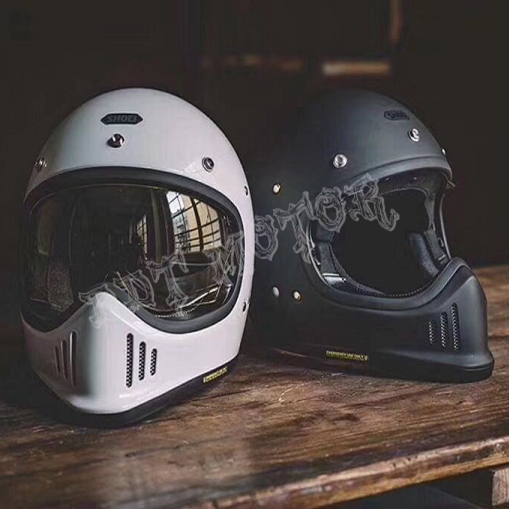 正品SHOEI EX-ZERO复古哈雷专业拿铁自由攀爬赛车摩托全盔头盔