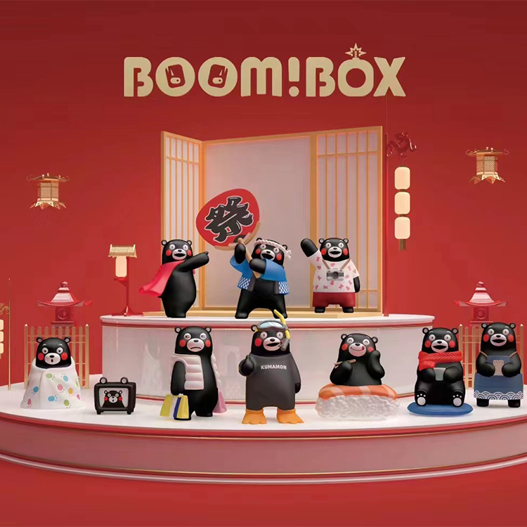 正版KUMAMON 熊本熊假日时光系列潮玩手办盲盒精致可爱送礼公仔