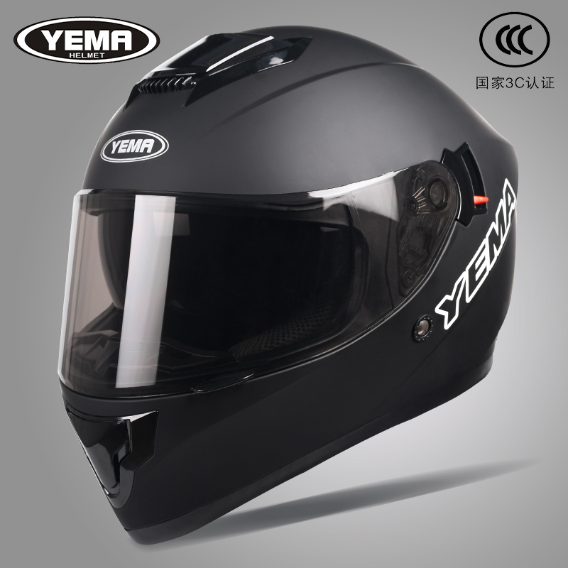 3C认证野马电动摩托车头盔男女机车全盔四季通用骑士个性安全帽