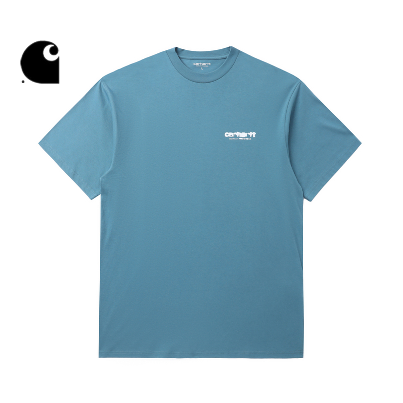 Carhartt WIP短袖T恤男装春季新品街头风渗墨字母图案印花卡哈特