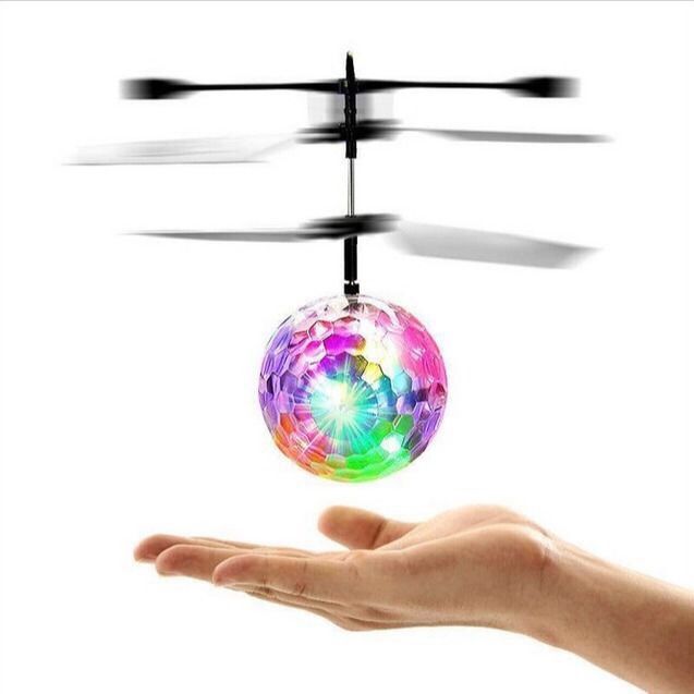 感应飞行器七彩球直升飞机儿童玩具充电耐摔感应悬浮遥控飞机室内