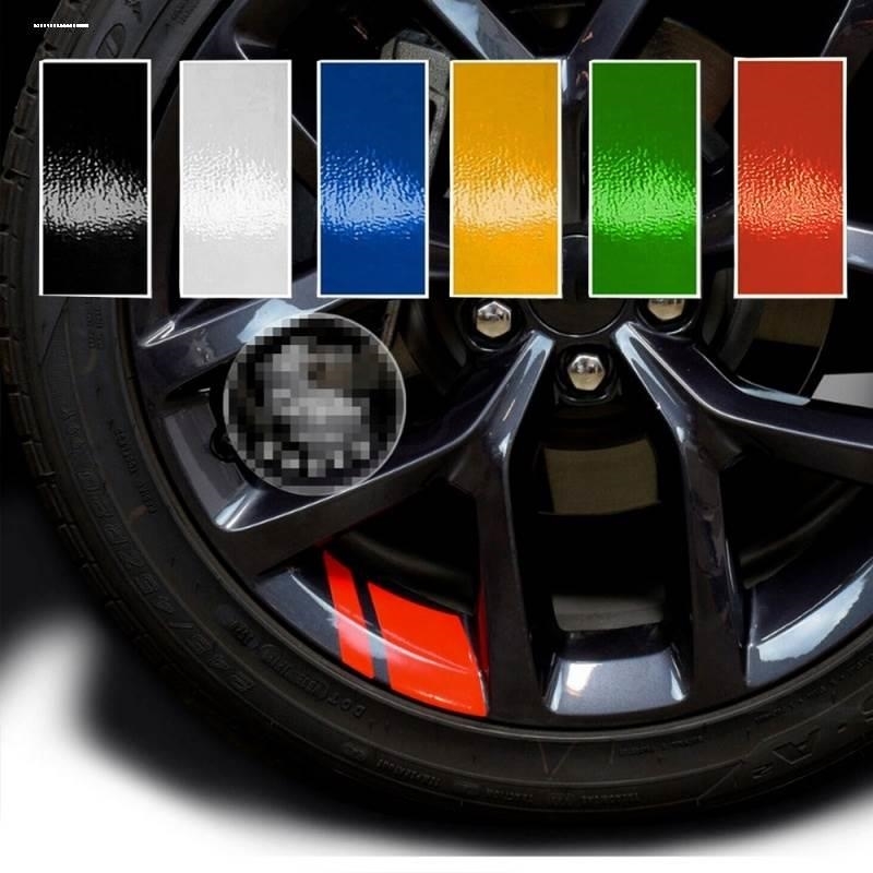 汽车轮毂反光贴轮胎警示贴条个性创意摩托电动车贴纸装饰用品大全