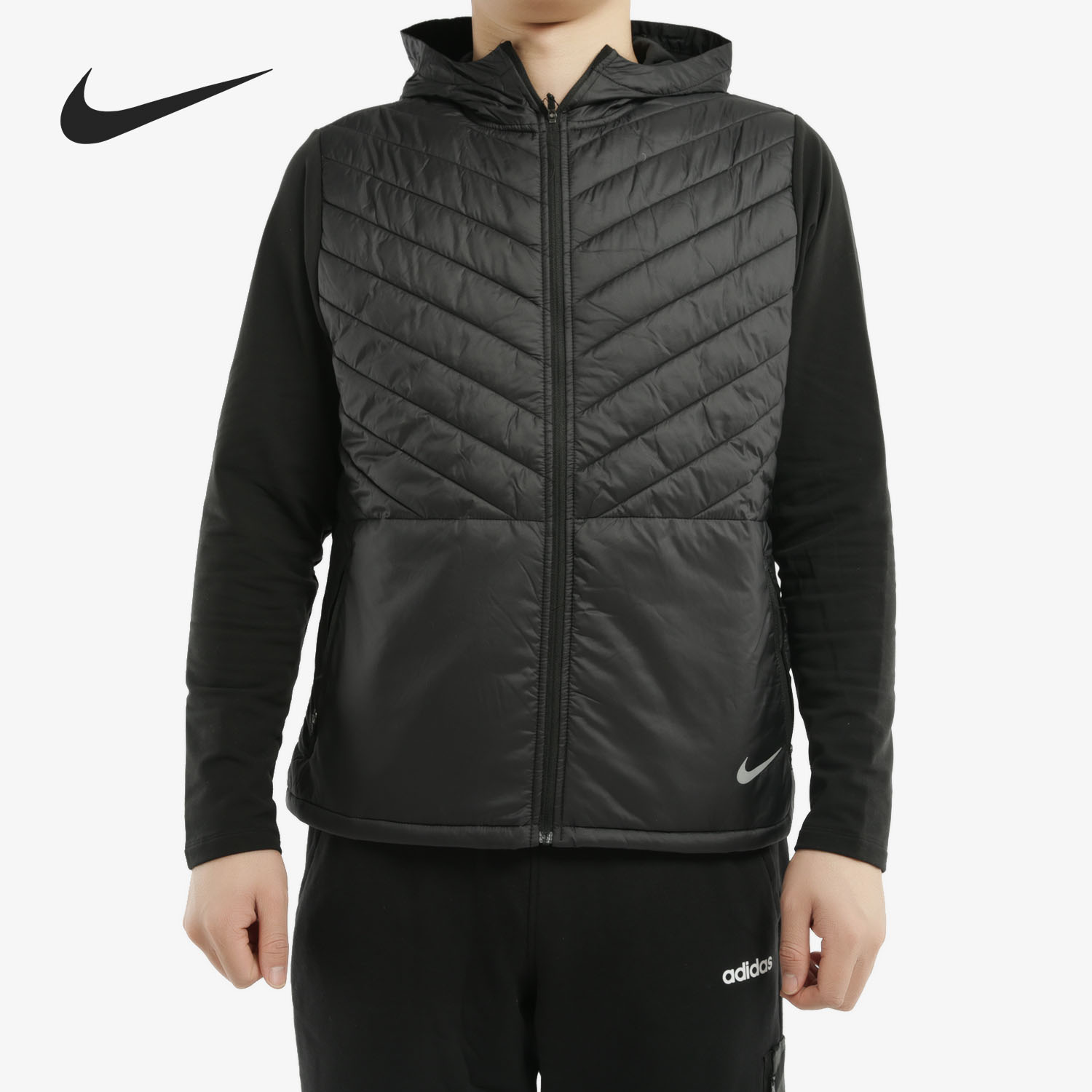 Nike/耐克正品秋冬新款男子运动休闲机织短款保暖棉服CJ5475