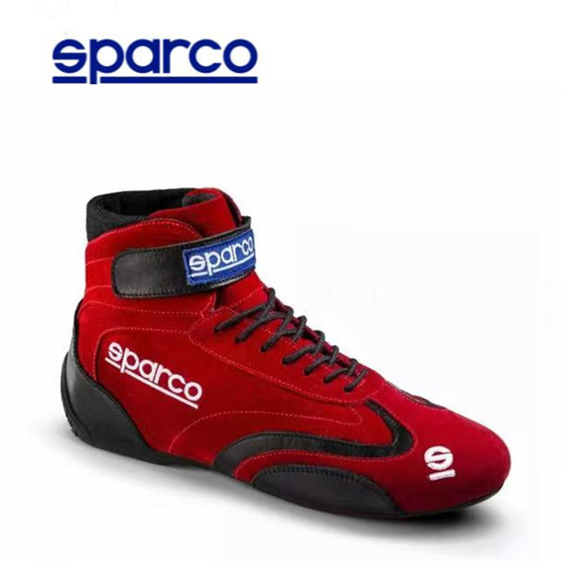 真皮sparco赛车鞋FIA认证汽车骑行卡丁摩托机车休闲运动男女靴子