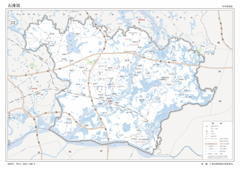 广州市增城区石滩镇地图行政区划水系交通地形卫星流域打印定制