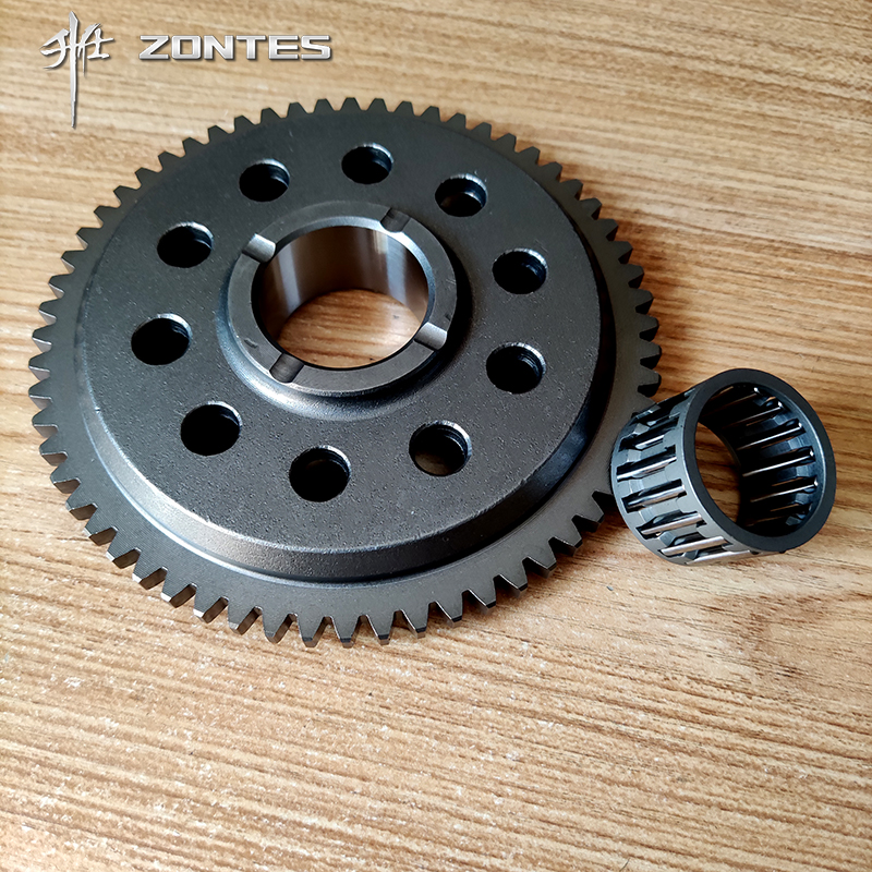 升仕ZT310-XRTV12 250-S/R摩托车单向器电启动大齿轮盘齿轮配件