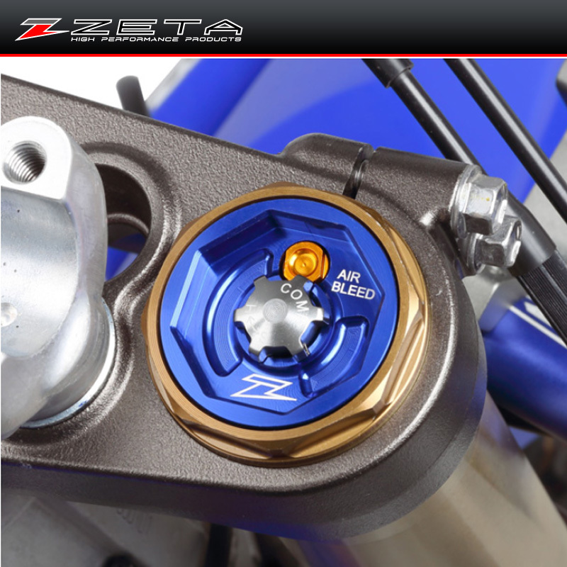 日本zeta越野摩托车减震改装件放气快速调节按钮CNC铝合金
