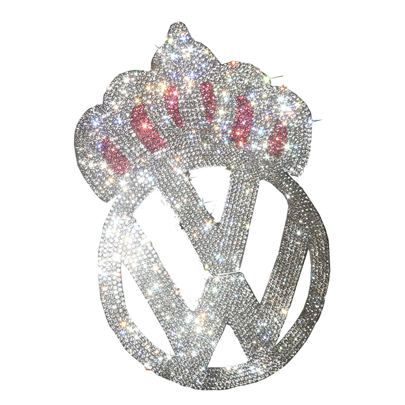 汽车钻石贴纸 个性女王皇冠车贴3D个性立体车身贴 反光贴纸遮刮痕
