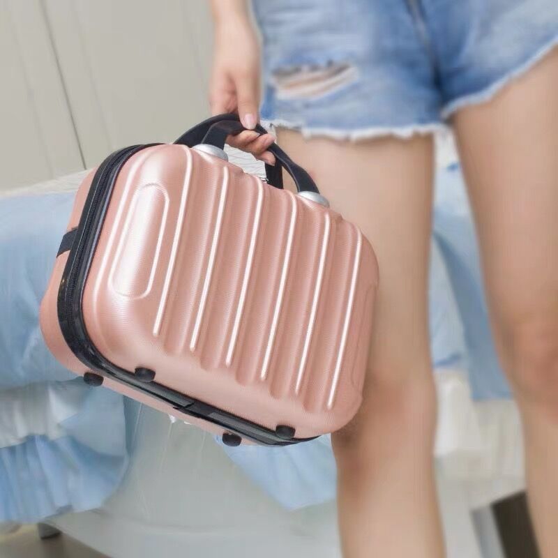 14寸时尚手提化妆箱女韩版大容量小行李箱多功能皮箱子16寸旅行箱