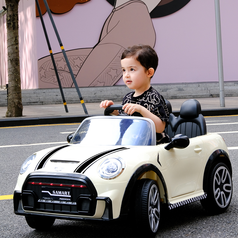 正品婴儿童电动车四轮可坐人宝宝跑车遥控宝马mini男女小孩玩具电
