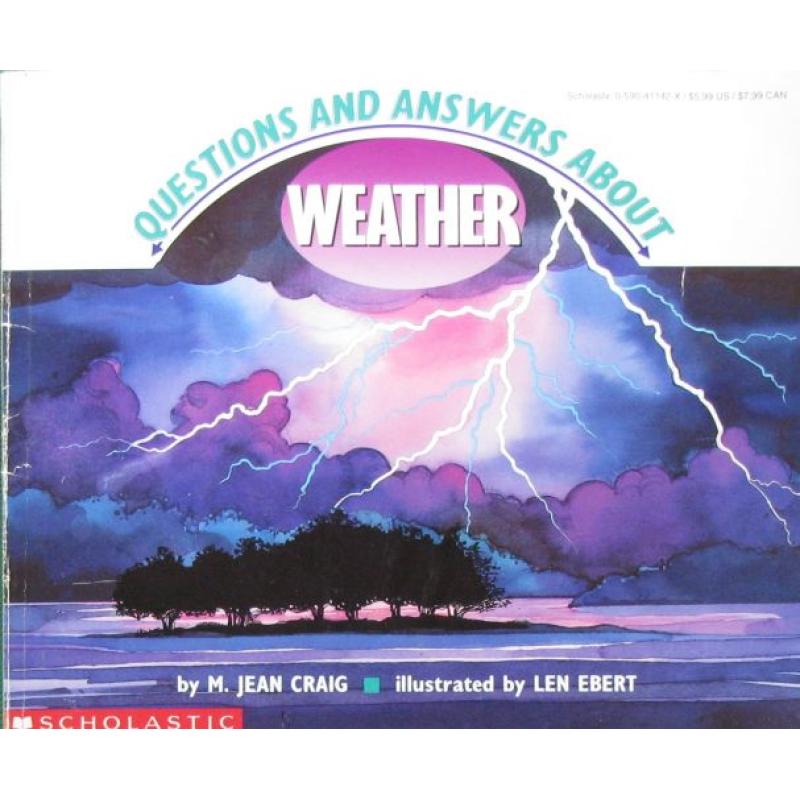 Questions and Answers About Weather by M. Jean Craig平装Scholastic关于天气的问题和解答