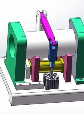 J935-发动机活塞缸液压夹紧装置的设计CAD图