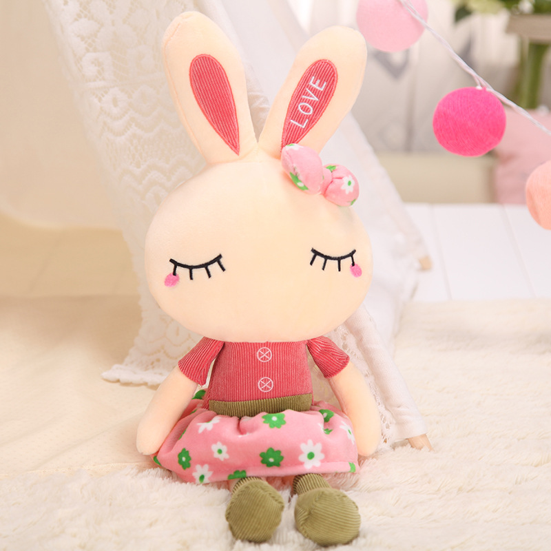可爱裙子兔毛绒玩具送女生生日礼物儿童小兔子布娃娃公仔礼品