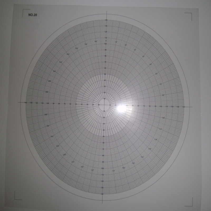 三丰测量投影机用的圆弧胶片低价销售同心圆带角度R胶纸 光学仪器