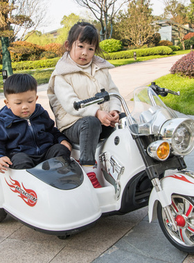 新款好来喜儿童电动摩托车男女宝宝可坐童车电瓶双座小孩玩具车三