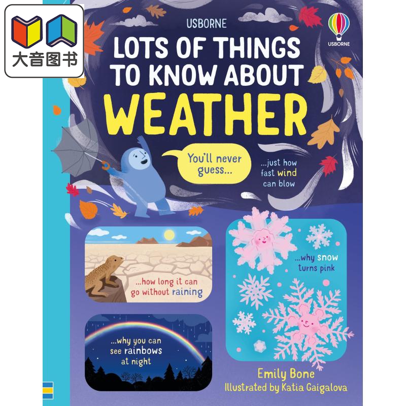 Lots of Things to Know About Weather 关于天气你所需要知道的那些事 儿童绘本 知识科普图画书 英文原版进口 大音