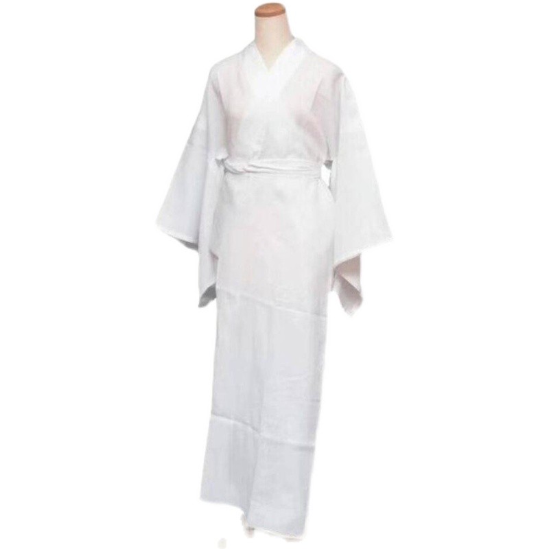 和服内搭长裙日本浴衣打底衫连衣裙白色和风写真艺术照摄影服装