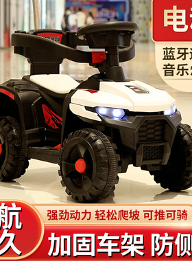 新款儿童电动车汽车四轮越野遥控玩具车可坐人大小男女孩宝宝童车