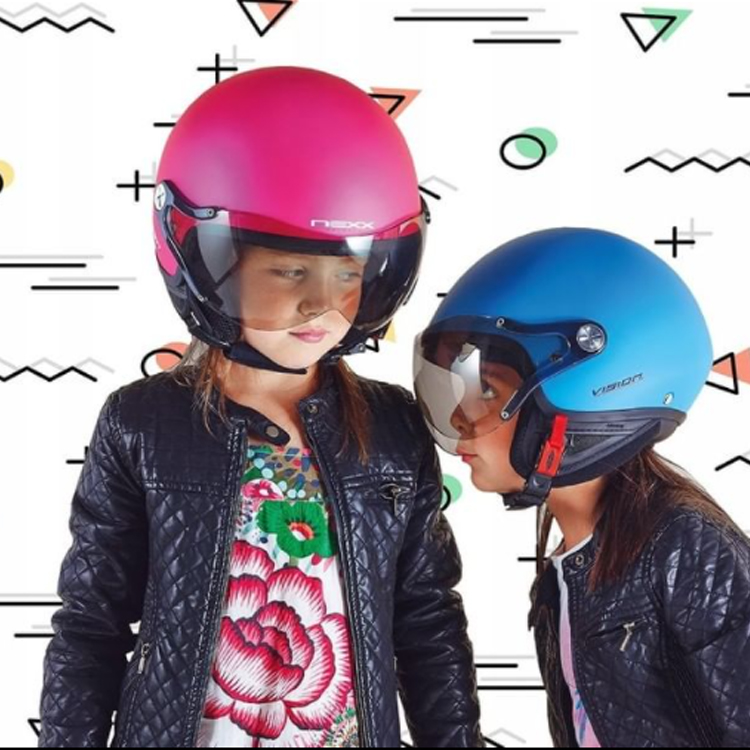 葡萄牙X NEXX 6-12岁儿童安全骑行头盔摩托车儿童头盔48-52头围