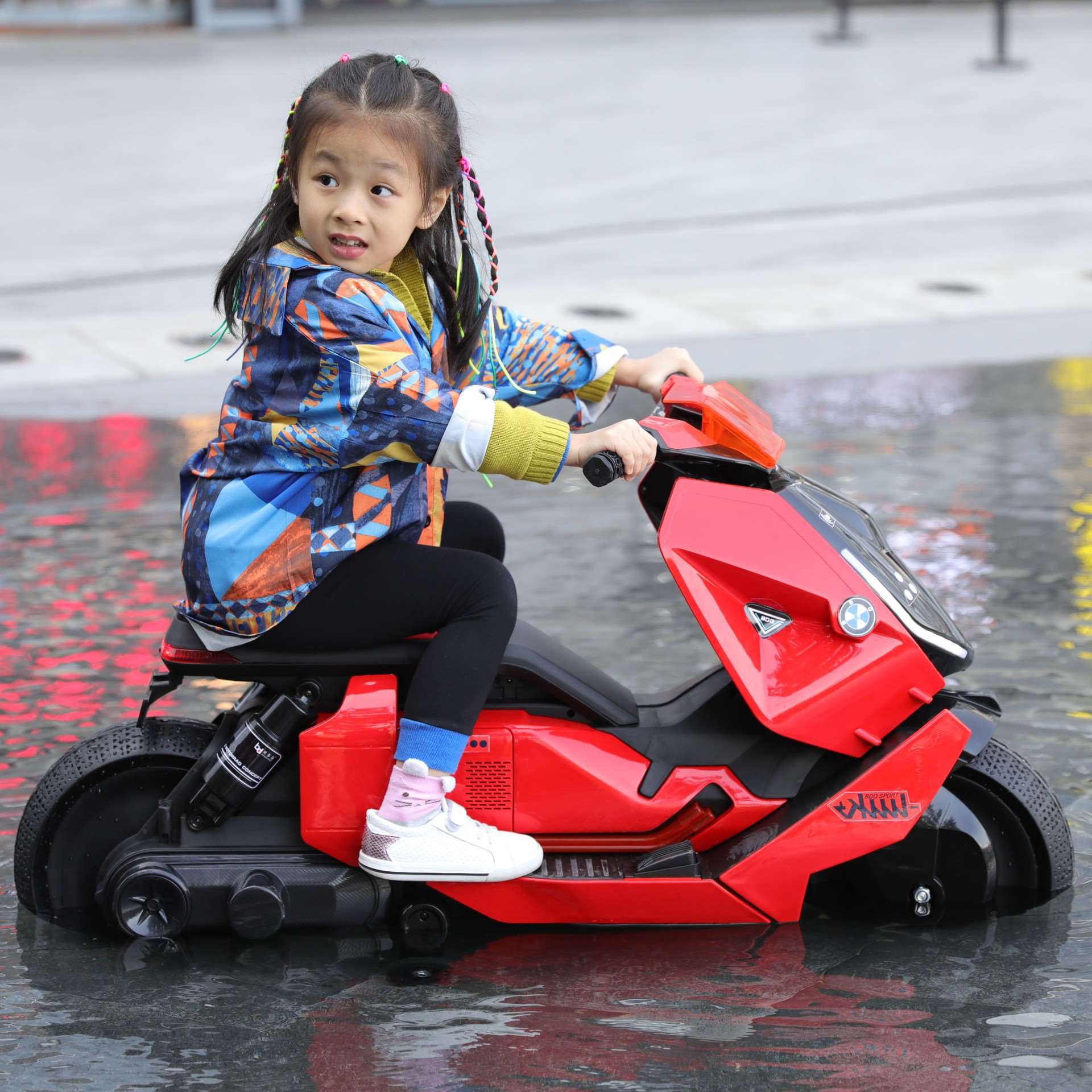 高档儿童电动摩托车两轮9岁儿童电动车可坐人二轮大号小摩托车6一