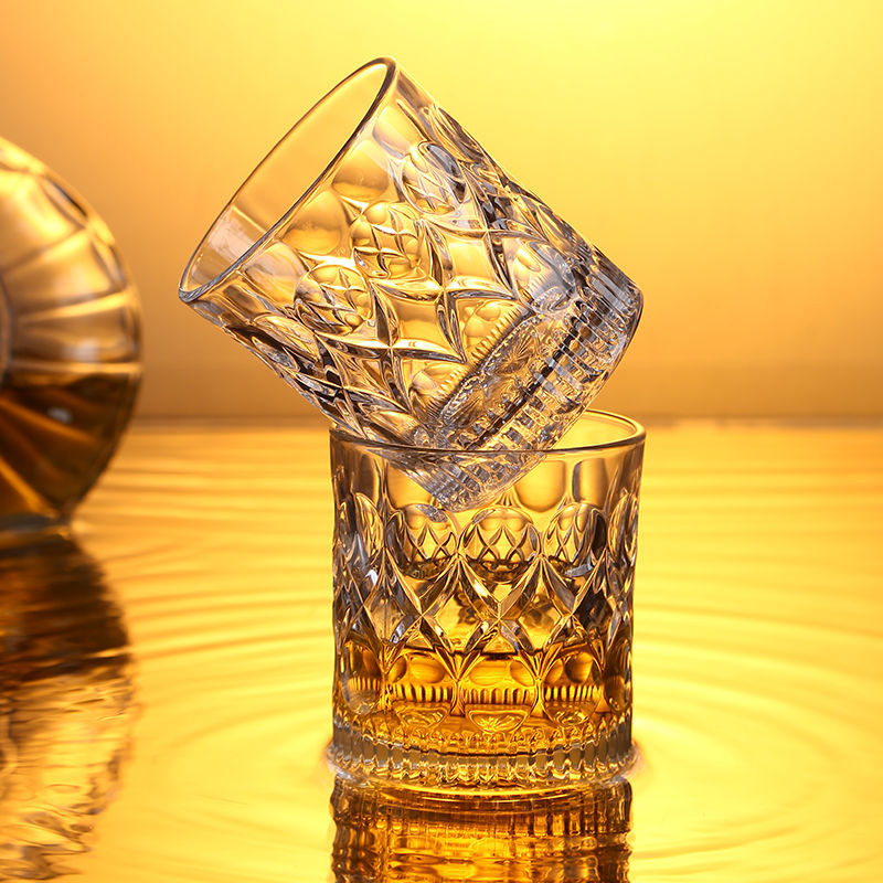 威士忌酒杯家用洋酒杯套装欧式水晶玻璃创意ins风啤酒杯酒吧酒具