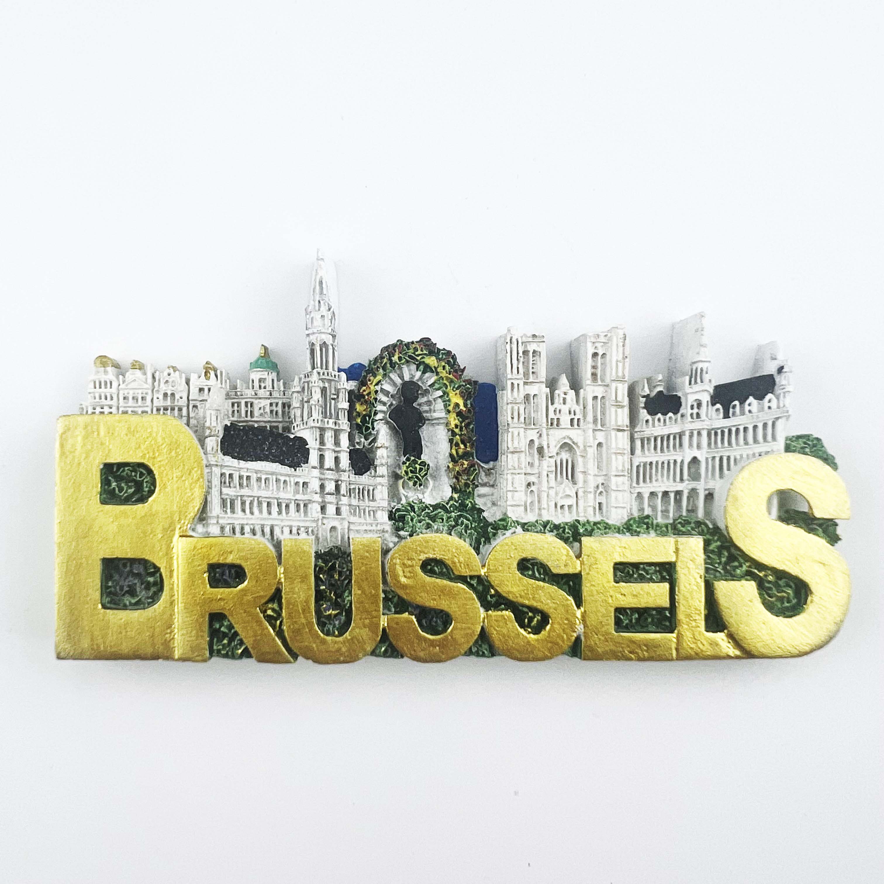 比利时首都布鲁塞尔地标尿童雕像旅游纪念装饰欧式建筑磁铁冰箱贴