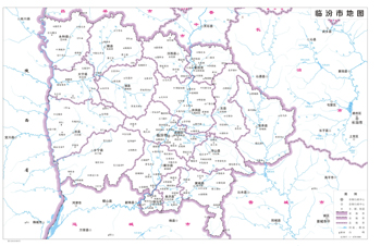 临汾市地图行政区划水系河流湖泊交通地形铁路卫星流域打印定制