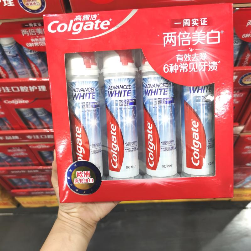 上海山姆购 波兰进口高露洁colgate立式焕白牙膏100ML