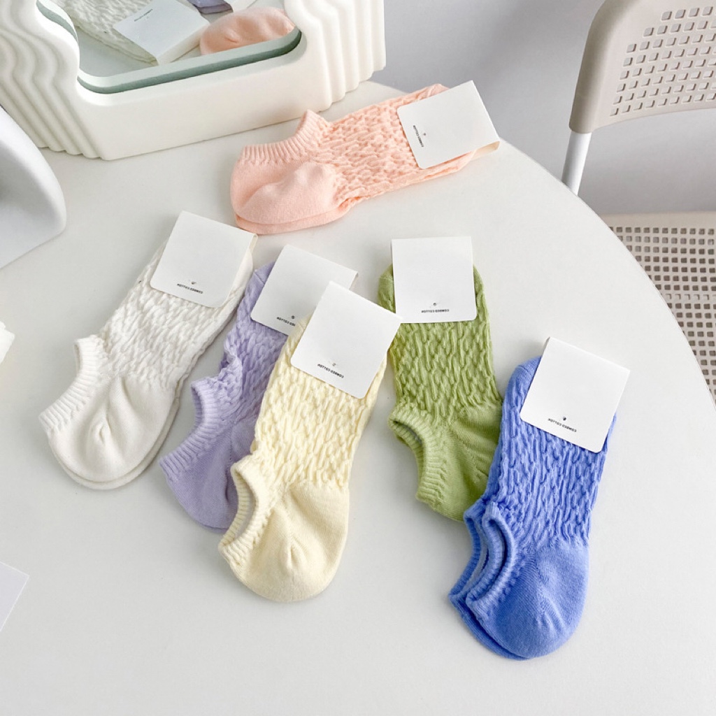 春夏季新款船袜女多巴胺彩色纯棉浅口短款透气隐形袜子在哪里呀