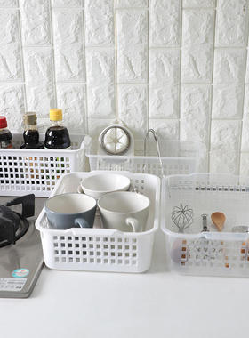 塑料零食储存篮多款可选置物框桌面日本原单高品质收纳篮收纳筐