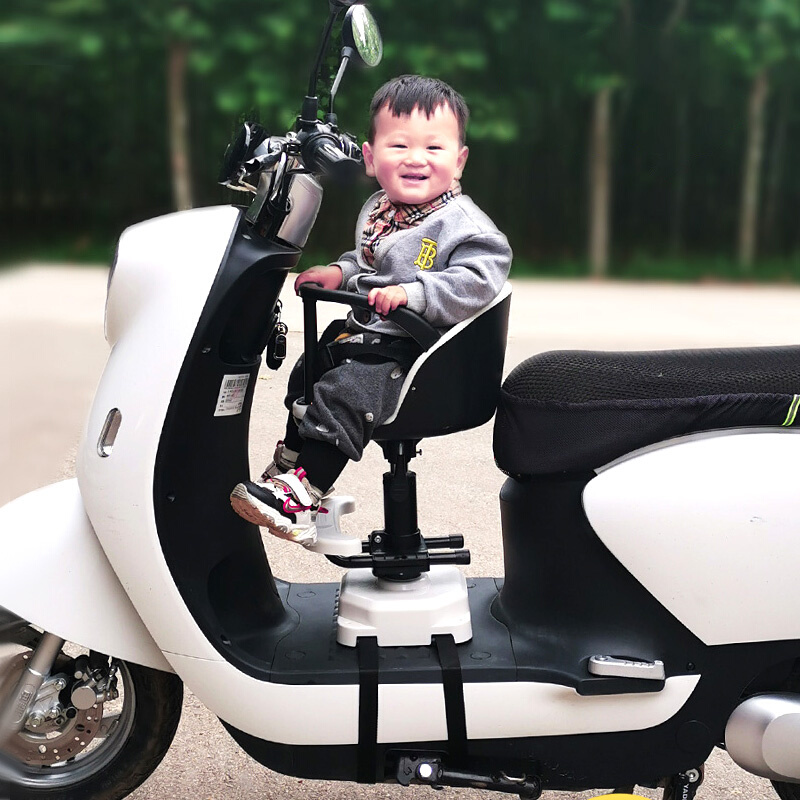 。电车前置电动车宝宝坐椅安全婴儿座椅踏板摩托子p儿童电瓶小孩