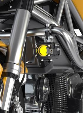 未来之眼F150摩托车射灯led远近光切线辅助灯电动车辅路爆闪透镜