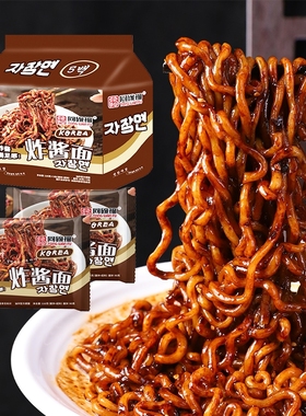 韩式炸酱面老北京泡面网红拌面一整箱64包方便面微甜零食
