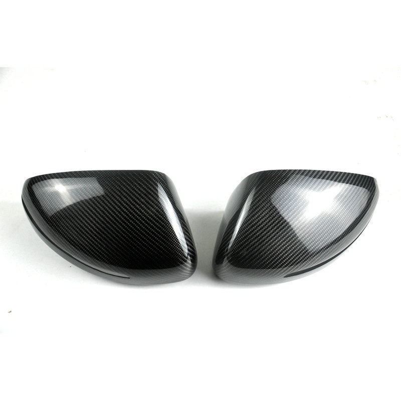 适用于奥迪新TT TTS TTRS 新R8 改装碳纤维后视镜壳罩倒车镜罩贴