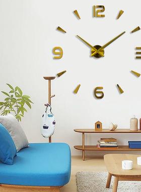 新款孔挂钟钟表家用客厅现代简约装饰时钟静音个性数字创意大挂表