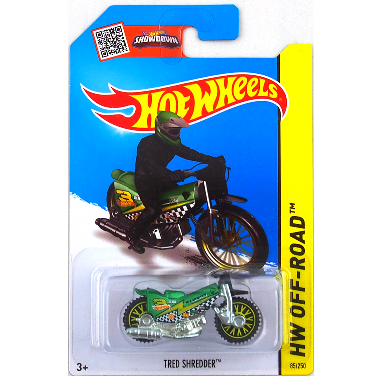 风火轮小跑车 85号摩托车TRED SHREDDER赛车儿童玩具合金汽车模型