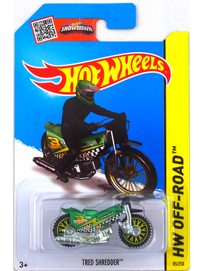 风火轮小跑车 85号摩托车TRED SHREDDER赛车儿童玩具合金汽车模型