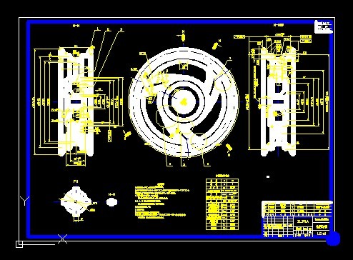【ZM015】摩托车后轮轮毂模具设计[压铸]/CAD图纸说明书资料