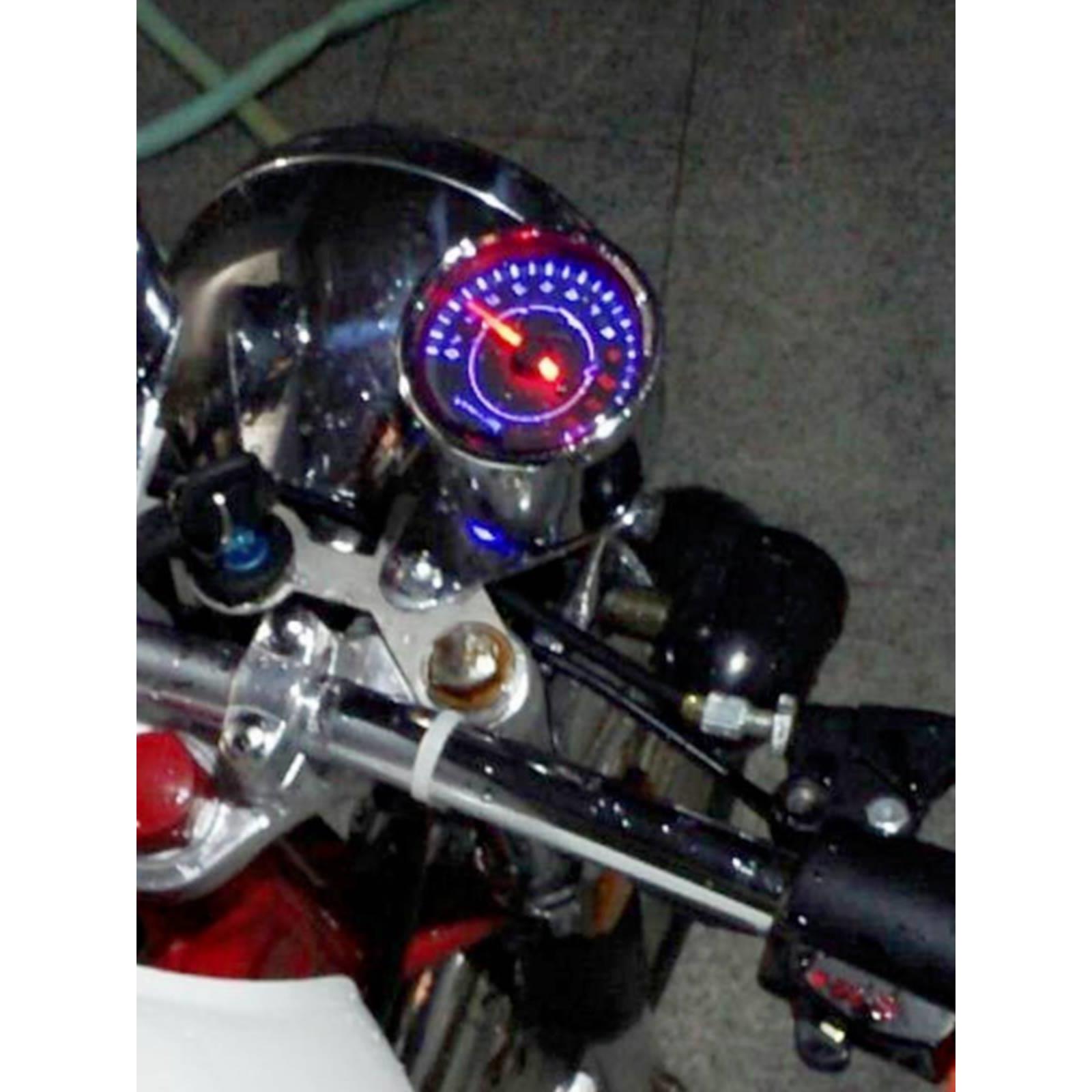 摩托车改装复古仪表转速表LED机械电子感应怠速表CG125小太子250