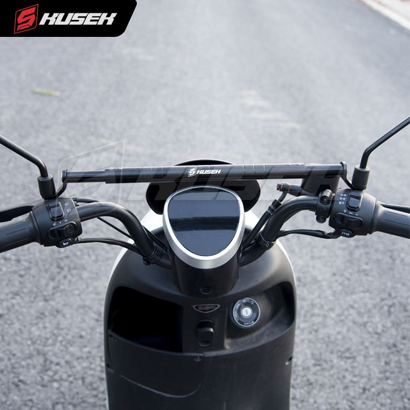 摩托车铝合金平衡杆电动车多功能手机支架踏板车外卖加装扩展横杆