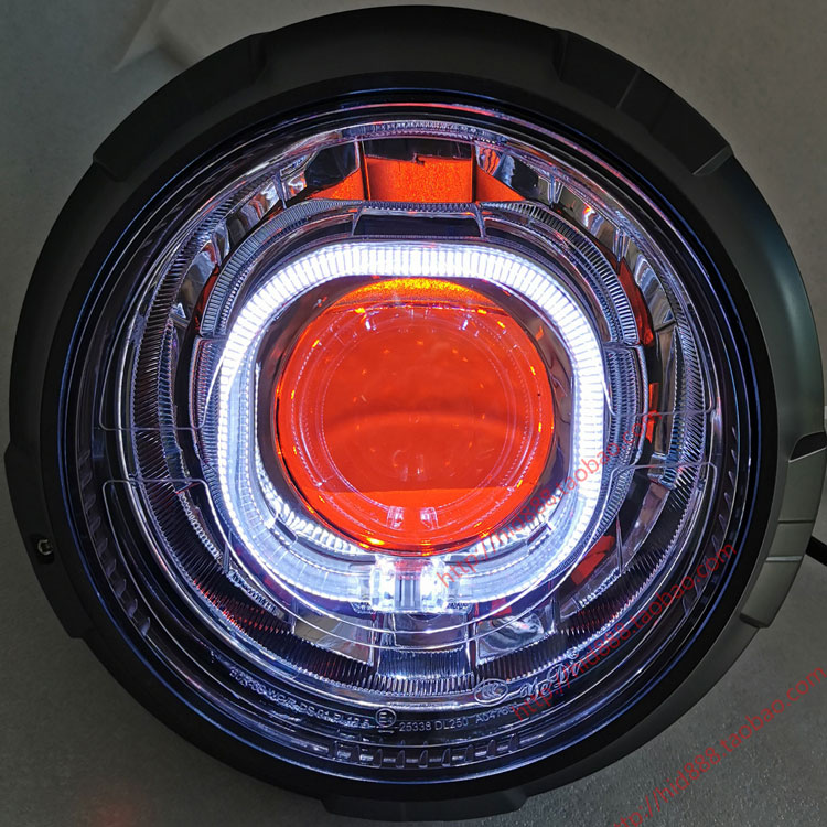 DL25摩托0车大灯前照灯改装Q5海5透镜 LED双光透镜照明无损 配件
