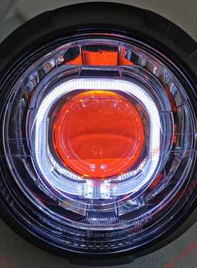DL25摩托0车大灯前照灯改装Q5海5透镜 LED双光透镜照明无损 配件