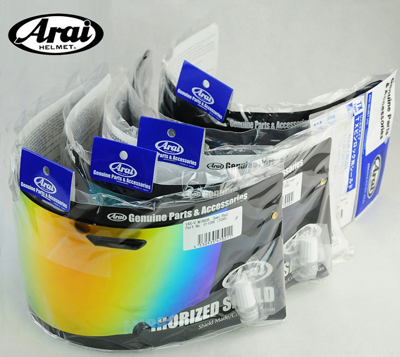 原装进口ARAI RX7X NEO XD遮阳双镜片竞技片幻彩片电镀片头盔镜片