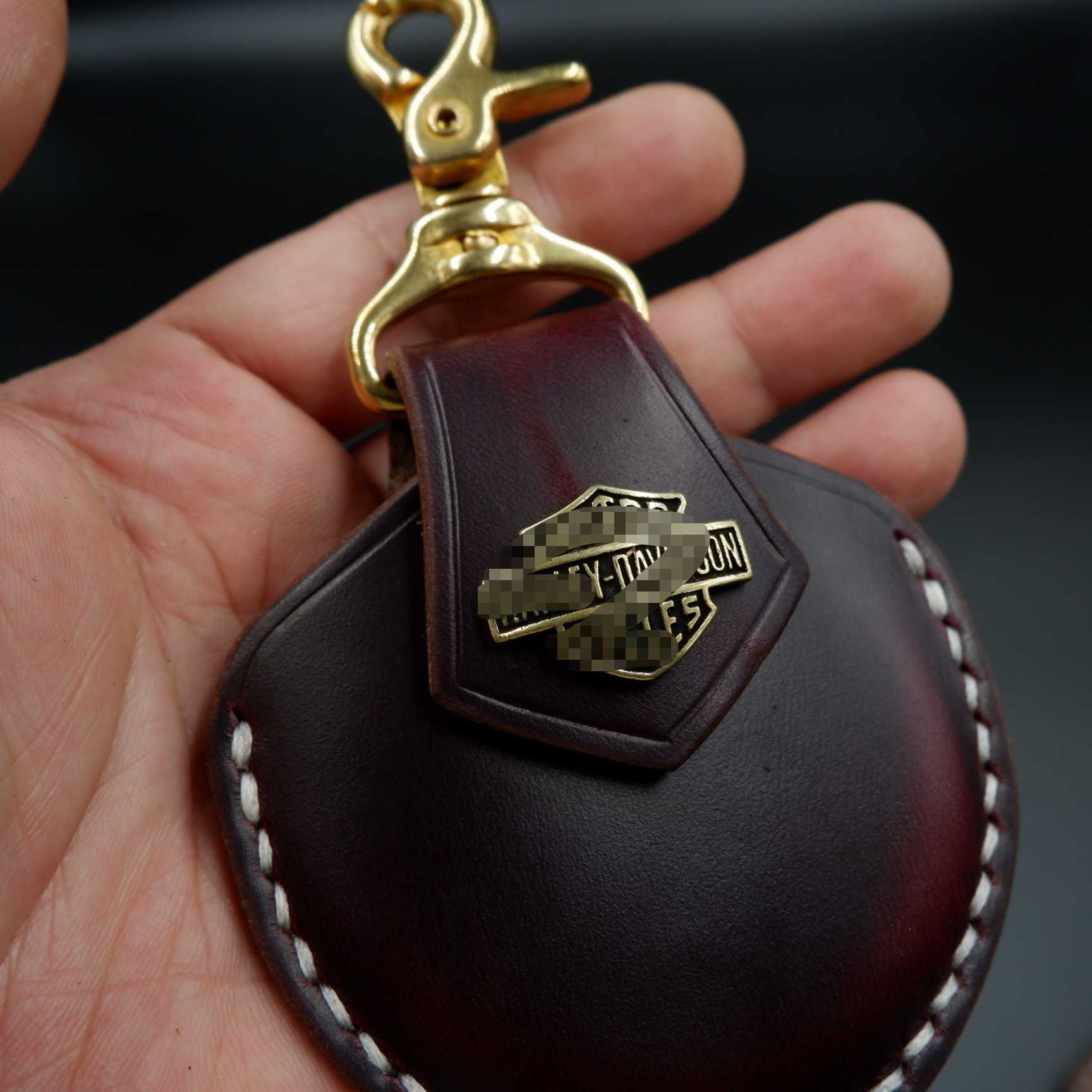 美国霍尔文哈雷感应钥匙套钥匙包纯手工定制个性摩托车钥匙包全系