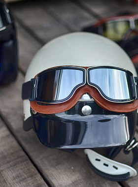 哈雷印第安复古风镜二战摩托车空运飞行员护目镜CM300 bobber男女