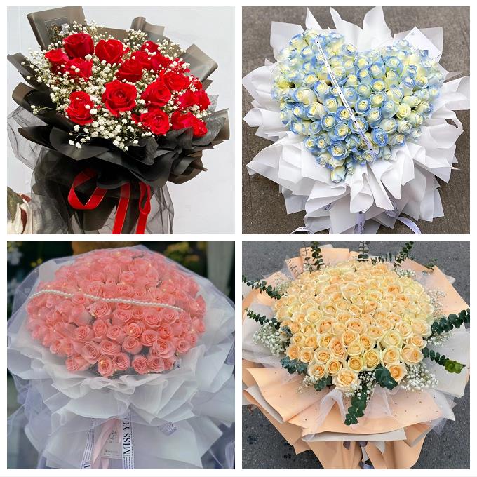 河南郑州市中原区二七区管城区同城鲜花店配送38节玫瑰给女友老婆